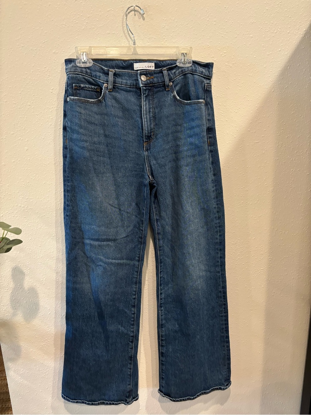 LOFT the wide leg jeans 27/4